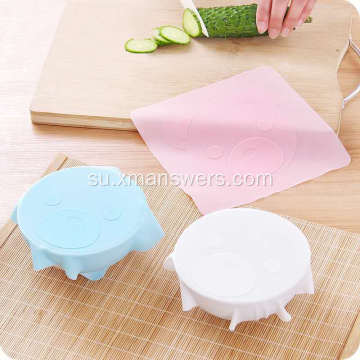 Dahareun kelas manteng silicone bungkus cling film set